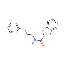 CN(CCCc1ccccc1)C(=O)c1cc2ccccc2[nH]1 ZINC000040861535