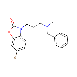 CN(CCCn1c(=O)oc2cc(Br)ccc21)Cc1ccccc1 ZINC000299862678