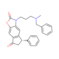 CN(CCCn1c(=O)oc2cc3c(cc21)[C@H](c1ccccc1)CC3=O)Cc1ccccc1 ZINC000299823720