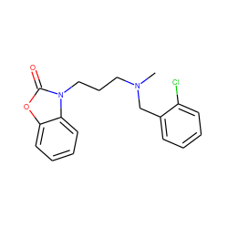 CN(CCCn1c(=O)oc2ccccc21)Cc1ccccc1Cl ZINC000043022889