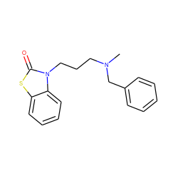 CN(CCCn1c(=O)sc2ccccc21)Cc1ccccc1 ZINC000299858911