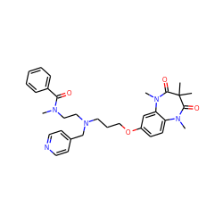 CN(CCN(CCCOc1ccc2c(c1)N(C)C(=O)C(C)(C)C(=O)N2C)Cc1ccncc1)C(=O)c1ccccc1 ZINC000139536362