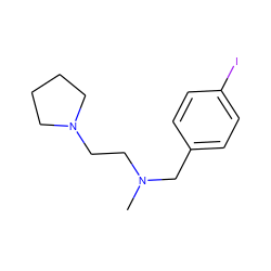 CN(CCN1CCCC1)Cc1ccc(I)cc1 ZINC000022940265