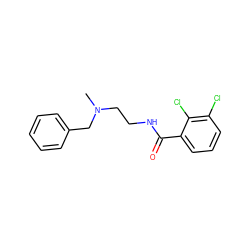 CN(CCNC(=O)c1cccc(Cl)c1Cl)Cc1ccccc1 ZINC000053348989