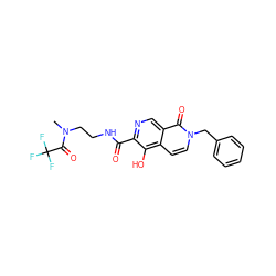 CN(CCNC(=O)c1ncc2c(=O)n(Cc3ccccc3)ccc2c1O)C(=O)C(F)(F)F ZINC000169710981