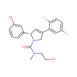 CN(CCO)C(=O)N1CC(c2cc(F)ccc2F)=C[C@H]1c1cccc(O)c1 ZINC000028572290