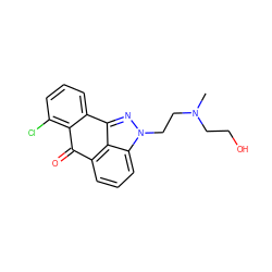 CN(CCO)CCn1nc2c3c(cccc31)C(=O)c1c(Cl)cccc1-2 ZINC000040874260