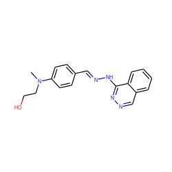 CN(CCO)c1ccc(/C=N/Nc2nncc3ccccc23)cc1 ZINC000005119708