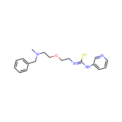 CN(CCOCC/N=C(\S)Nc1cccnc1)Cc1ccccc1 ZINC000013742428