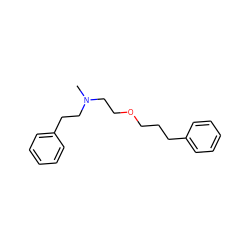 CN(CCOCCCc1ccccc1)CCc1ccccc1 ZINC000084651849