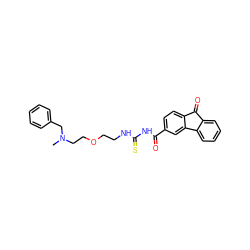 CN(CCOCCNC(=S)NC(=O)c1ccc2c(c1)-c1ccccc1C2=O)Cc1ccccc1 ZINC000026749326