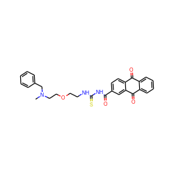 CN(CCOCCNC(=S)NC(=O)c1ccc2c(c1)C(=O)c1ccccc1C2=O)Cc1ccccc1 ZINC000013742422