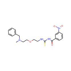 CN(CCOCCNC(=S)NC(=O)c1cccc([N+](=O)[O-])c1)Cc1ccccc1 ZINC000003787605