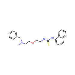 CN(CCOCCNC(=S)Nc1cccc2ccccc12)Cc1ccccc1 ZINC000013742431