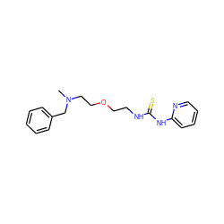 CN(CCOCCNC(=S)Nc1ccccn1)Cc1ccccc1 ZINC000049036878