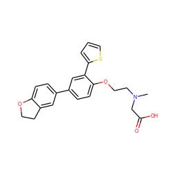 CN(CCOc1ccc(-c2ccc3c(c2)CCO3)cc1-c1cccs1)CC(=O)O ZINC000028958421