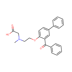 CN(CCOc1ccc(-c2ccccc2)cc1C(=O)c1ccccc1)CC(=O)O ZINC000028958316