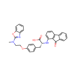 CN(CCOc1ccc(C[C@@H](Nc2cccc3c2C(=O)c2ccccc2-3)C(=O)O)cc1)c1nc2ccccc2o1 ZINC000003832305