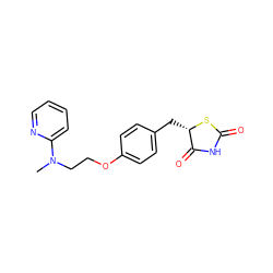 CN(CCOc1ccc(C[C@@H]2SC(=O)NC2=O)cc1)c1ccccn1 ZINC000000968328