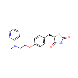 CN(CCOc1ccc(C[C@H]2SC(=O)NC2=O)cc1)c1ccccn1 ZINC000000968330