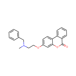 CN(CCOc1ccc2c(c1)oc(=O)c1ccccc12)Cc1ccccc1 ZINC000221971487