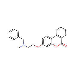 CN(CCOc1ccc2c3c(c(=O)oc2c1)CCCC3)Cc1ccccc1 ZINC000224312812