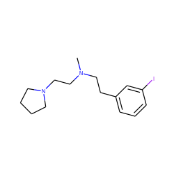 CN(CCc1cccc(I)c1)CCN1CCCC1 ZINC000022872593