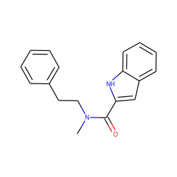 CN(CCc1ccccc1)C(=O)c1cc2ccccc2[nH]1 ZINC000037499453