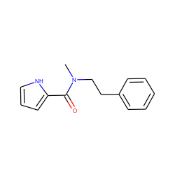 CN(CCc1ccccc1)C(=O)c1ccc[nH]1 ZINC000014959026