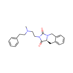 CN(CCc1ccccc1)CCN1C(=O)[C@@H]2Cc3ccccc3CN2C1=O ZINC000028526317