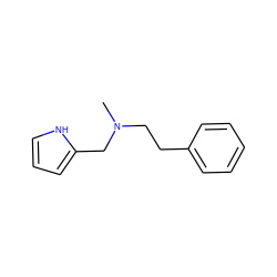 CN(CCc1ccccc1)Cc1ccc[nH]1 ZINC000014959049