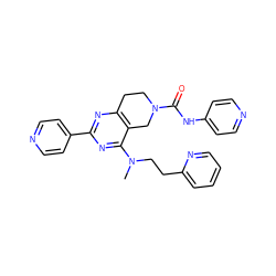 CN(CCc1ccccn1)c1nc(-c2ccncc2)nc2c1CN(C(=O)Nc1ccncc1)CC2 ZINC000095563729