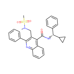 CN(Cc1c(-c2ccccc2)nc2ccccc2c1C(=O)N[C@H](c1ccccc1)C1CC1)S(C)(=O)=O ZINC000040411608