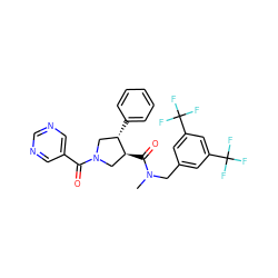 CN(Cc1cc(C(F)(F)F)cc(C(F)(F)F)c1)C(=O)[C@H]1CN(C(=O)c2cncnc2)C[C@@H]1c1ccccc1 ZINC000028824695