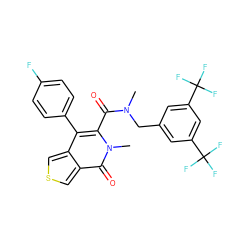 CN(Cc1cc(C(F)(F)F)cc(C(F)(F)F)c1)C(=O)c1c(-c2ccc(F)cc2)c2cscc2c(=O)n1C ZINC000096282439