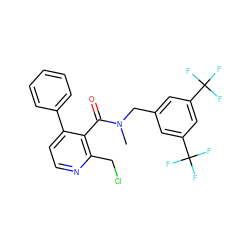 CN(Cc1cc(C(F)(F)F)cc(C(F)(F)F)c1)C(=O)c1c(-c2ccccc2)ccnc1CCl ZINC000071318076