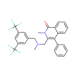 CN(Cc1cc(C(F)(F)F)cc(C(F)(F)F)c1)Cc1c(-c2ccccc2)c2ccccc2c(=O)n1C ZINC000013742632