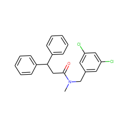 CN(Cc1cc(Cl)cc(Cl)c1)C(=O)CC(c1ccccc1)c1ccccc1 ZINC000029338979