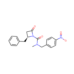 CN(Cc1ccc([N+](=O)[O-])cc1)C(=O)N1C(=O)C[C@@H]1Cc1ccccc1 ZINC000013780496