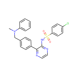 CN(Cc1ccc(-c2nccnc2NS(=O)(=O)c2ccc(Cl)cc2)cc1)c1ccccc1 ZINC000118911976