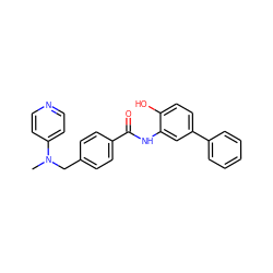 CN(Cc1ccc(C(=O)Nc2cc(-c3ccccc3)ccc2O)cc1)c1ccncc1 ZINC000141177507