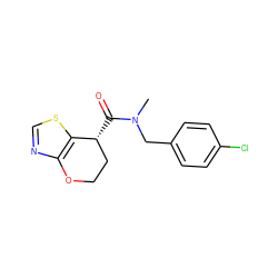 CN(Cc1ccc(Cl)cc1)C(=O)[C@@H]1CCOc2ncsc21 ZINC000220850745