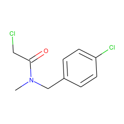 CN(Cc1ccc(Cl)cc1)C(=O)CCl ZINC000004205395