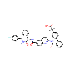 CN(Cc1ccc(F)cc1)C(=O)[C@@H](NC(=O)c1ccc2nc(NC(=O)c3ccccc3-c3ccc(C(C)(C)C(=O)O)cc3)ccc2c1)c1ccccc1 ZINC000095560783