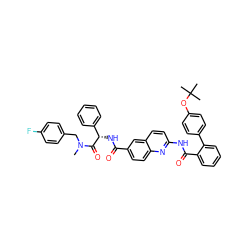 CN(Cc1ccc(F)cc1)C(=O)[C@@H](NC(=O)c1ccc2nc(NC(=O)c3ccccc3-c3ccc(OC(C)(C)C)cc3)ccc2c1)c1ccccc1 ZINC000095563950