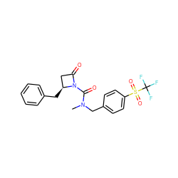 CN(Cc1ccc(S(=O)(=O)C(F)(F)F)cc1)C(=O)N1C(=O)C[C@@H]1Cc1ccccc1 ZINC000013780508