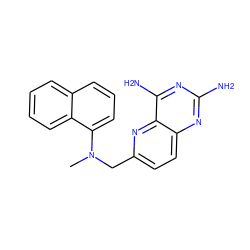 CN(Cc1ccc2nc(N)nc(N)c2n1)c1cccc2ccccc12 ZINC000003814921