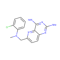 CN(Cc1ccc2nc(N)nc(N)c2n1)c1ccccc1Cl ZINC000003814906