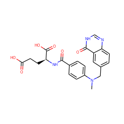 CN(Cc1ccc2nc[nH]c(=O)c2c1)c1ccc(C(=O)N[C@@H](CCC(=O)O)C(=O)O)cc1 ZINC000027979168