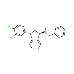 CN(Cc1ccccc1)[C@@H]1C[C@@H](c2ccc(Cl)c(Cl)c2)c2ccccc21 ZINC000013835792